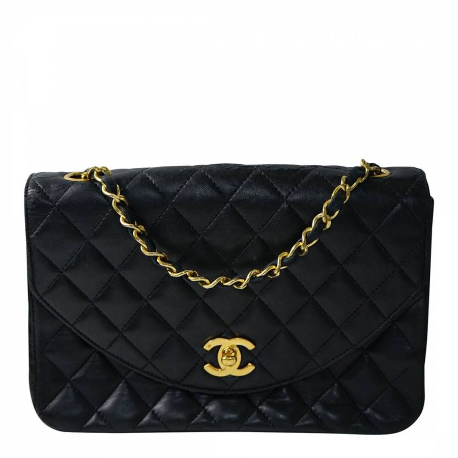Black Chanel Flap Bag Shoulder Bag | BrandAlley