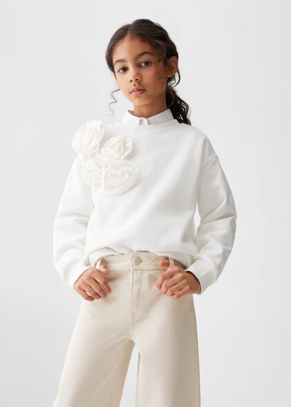 Culotte-jeans mit ausgefranstem saum -  Mädchen | Mango Kids Deutschland | MANGO (DE)