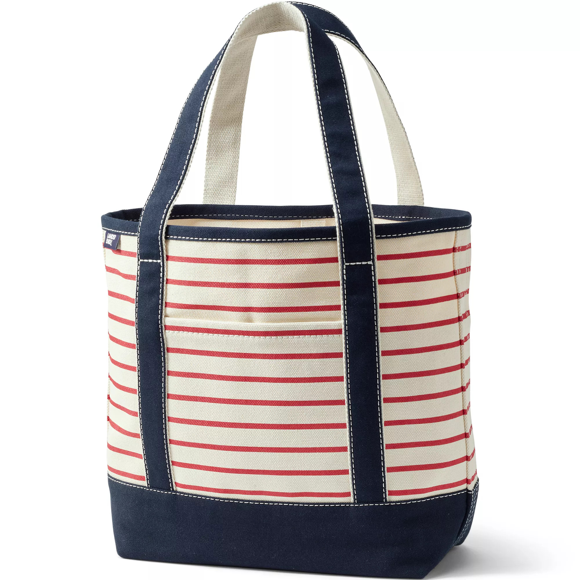 Medium Print 5 Pocket Open Top Canvas Tote Bag | Lands' End (US)