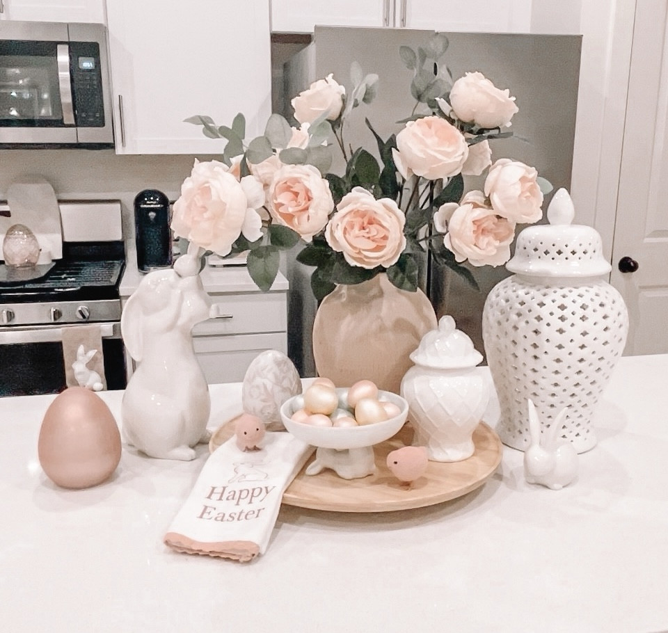 Easter Display
The cute little pink chicks are still at Target in the dollar section. 
🤍
Easter decor, Easter decor for counter, Ceramic bunnies, Bunny pillow

#LTKstyletip #LTKhome #LTKSeasonal