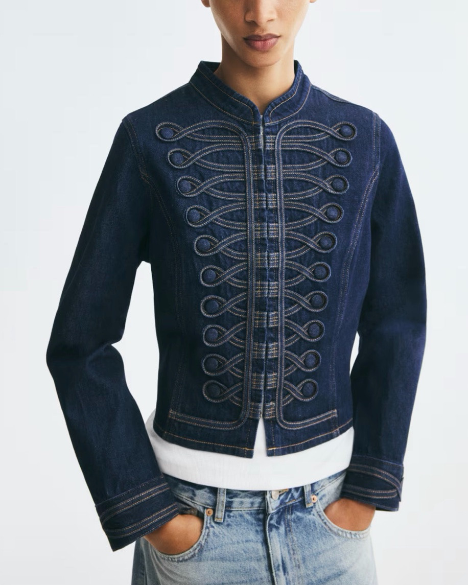 Embroidered denim jacket

#LTKSeasonal