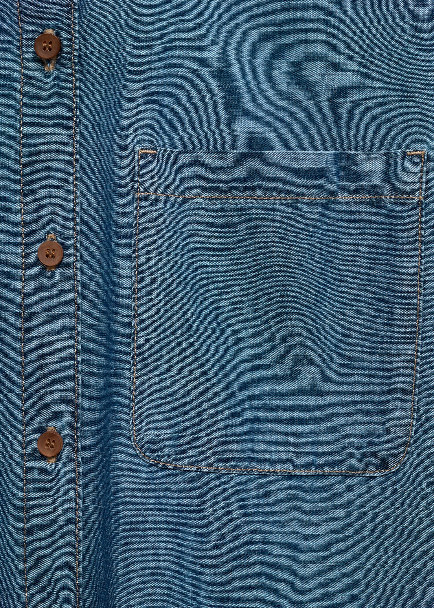 Pocket denim shirt - Woman | MANGO USA | MANGO (US)