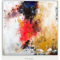 Colorful Abstract Art, Original Oil Painting, Textured Home Decor, On Canvas | Etsy (US)