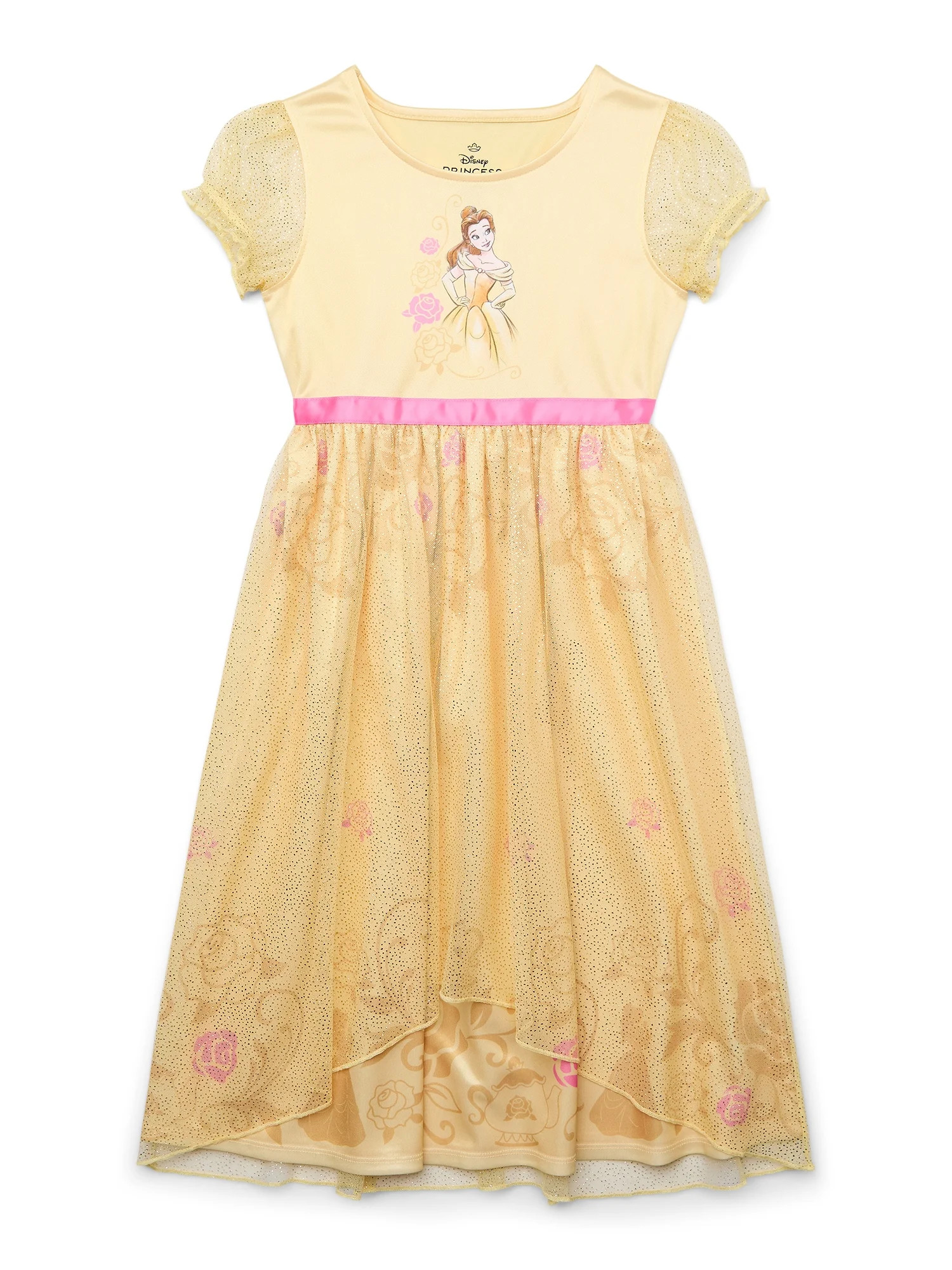 Disney Belle Girls Character Fantasy Gown, Sizes 4-12 | Walmart (US)