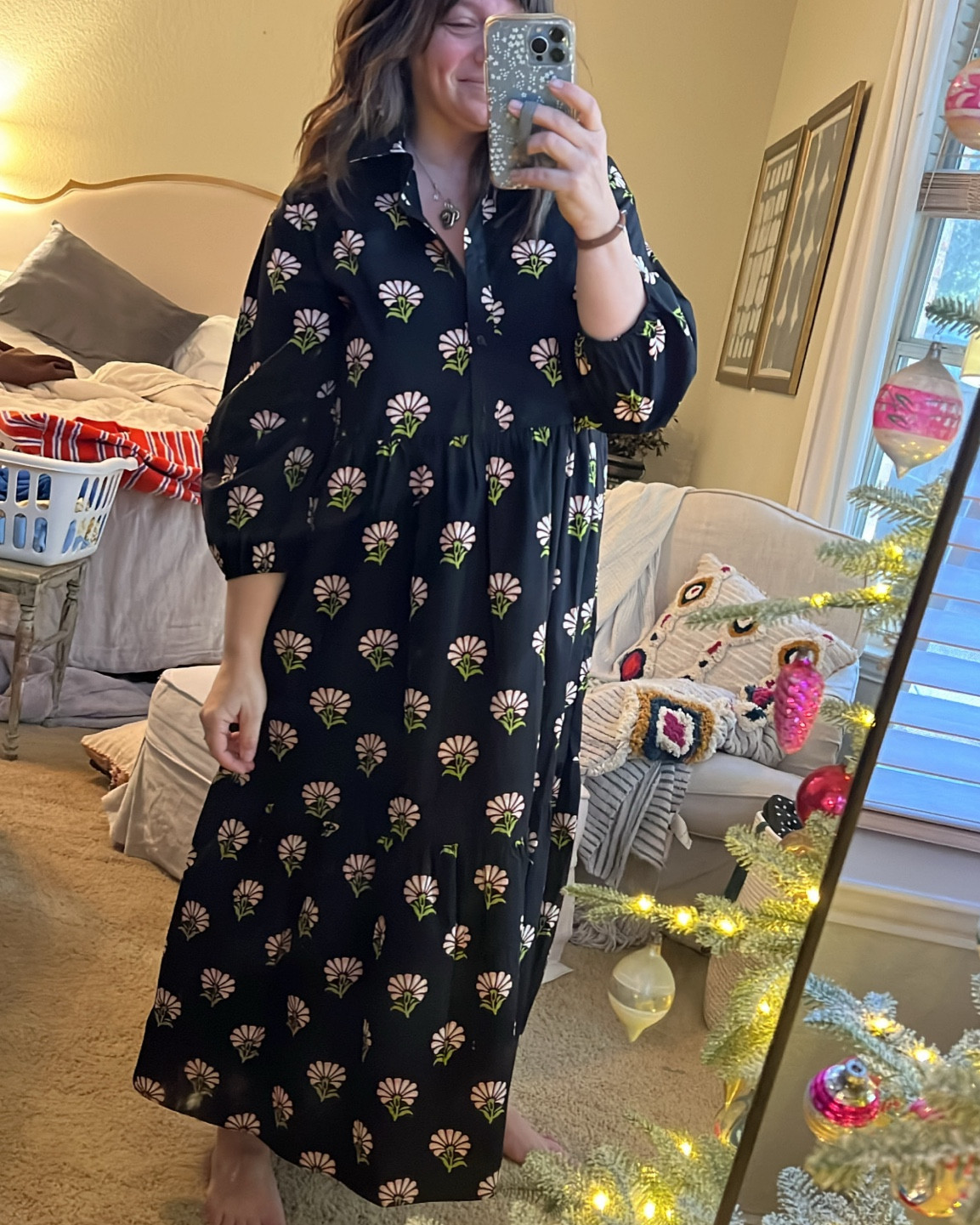 Such a cute one! Get your regular size for a relaxed fit  