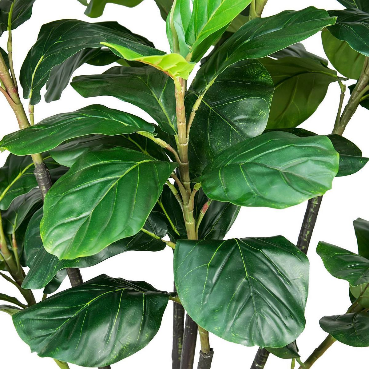 6' Artificial Fiddle Leaf Fig Tree in Basket with Handles - LCG Florals | Target
