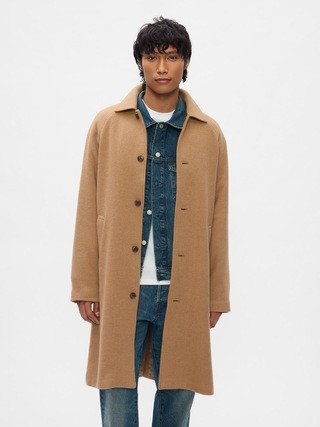 Oversized Wool-Blend Topcoat | Gap (US)