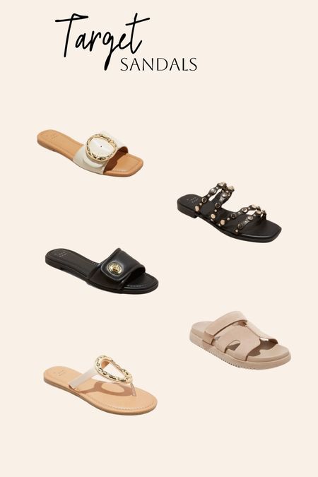Target sandals! Affordable fashion- Target style- neutral style- outfit inspo- casual style 