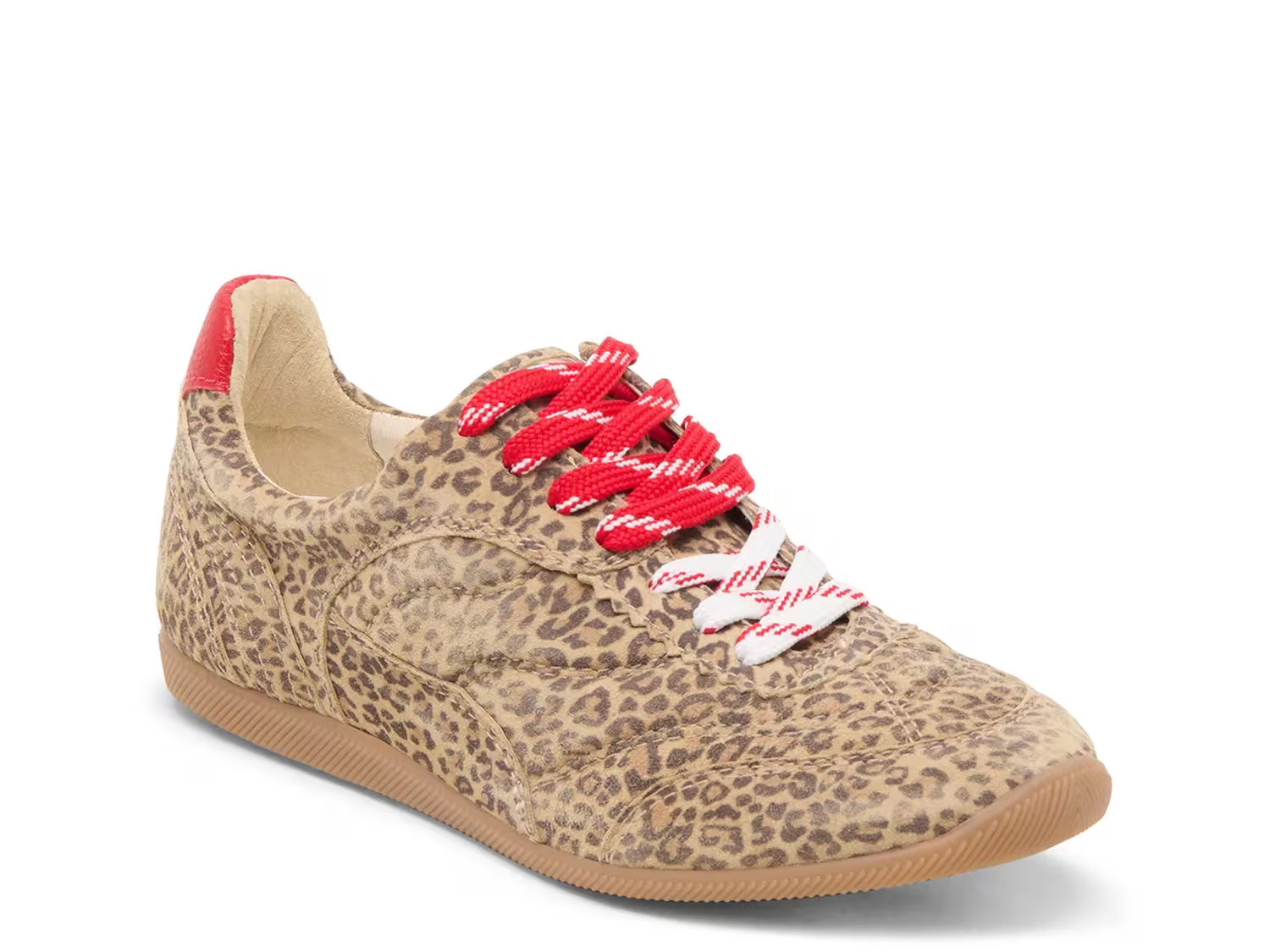 Dolce Vita Laini Sneaker | Women's | Tan Leopard Print Leather | Size 9.5 | Sneakers | DSW