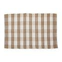 Design Imports 26"" x 40"" Reversible Buffalo Check Rag Rug - Tan | HSN