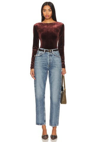 90s Mid Rise Loose Fit in Hooked | Revolve Clothing (Global)