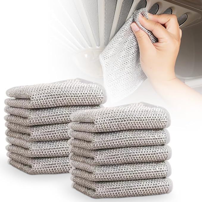 Multipurpose Wire Dishwashing Rags, 2024 New Multipurpose Wire Dishwashing Rags for Wet and Dry, ... | Amazon (US)