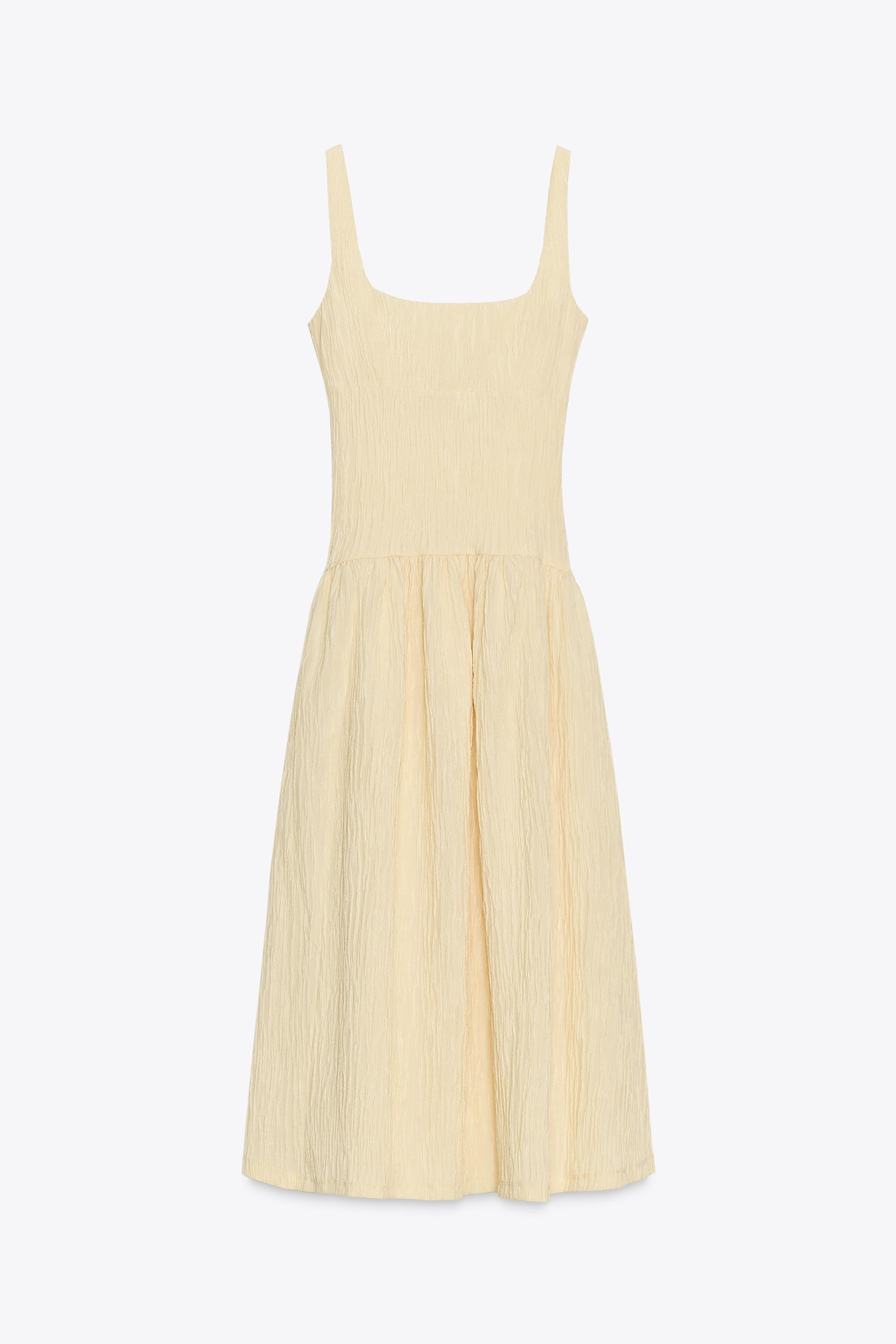 TEXTURED STRAPPY DRESS | Zara US