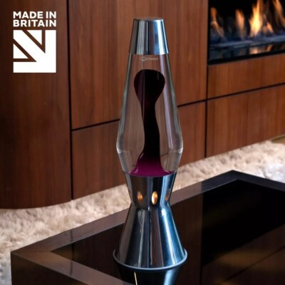 NEW MATHMOS ASTRO FLAME CANDLE LAVA LAMP PURPLE CLEAR LIQUID HOME DECORATION  | eBay.de | eBay DE