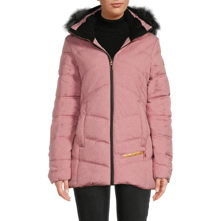 Avalanche Women's Heather Ski Puffer Coat - Walmart.com | Walmart (US)