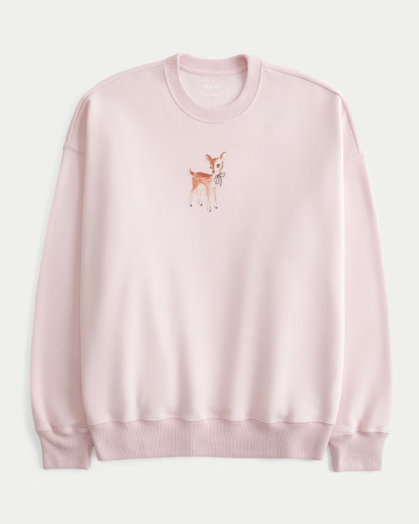 New!Oversized Deer Graphic Crew Sweatshirt$44.95$44.95 | Hollister (US)