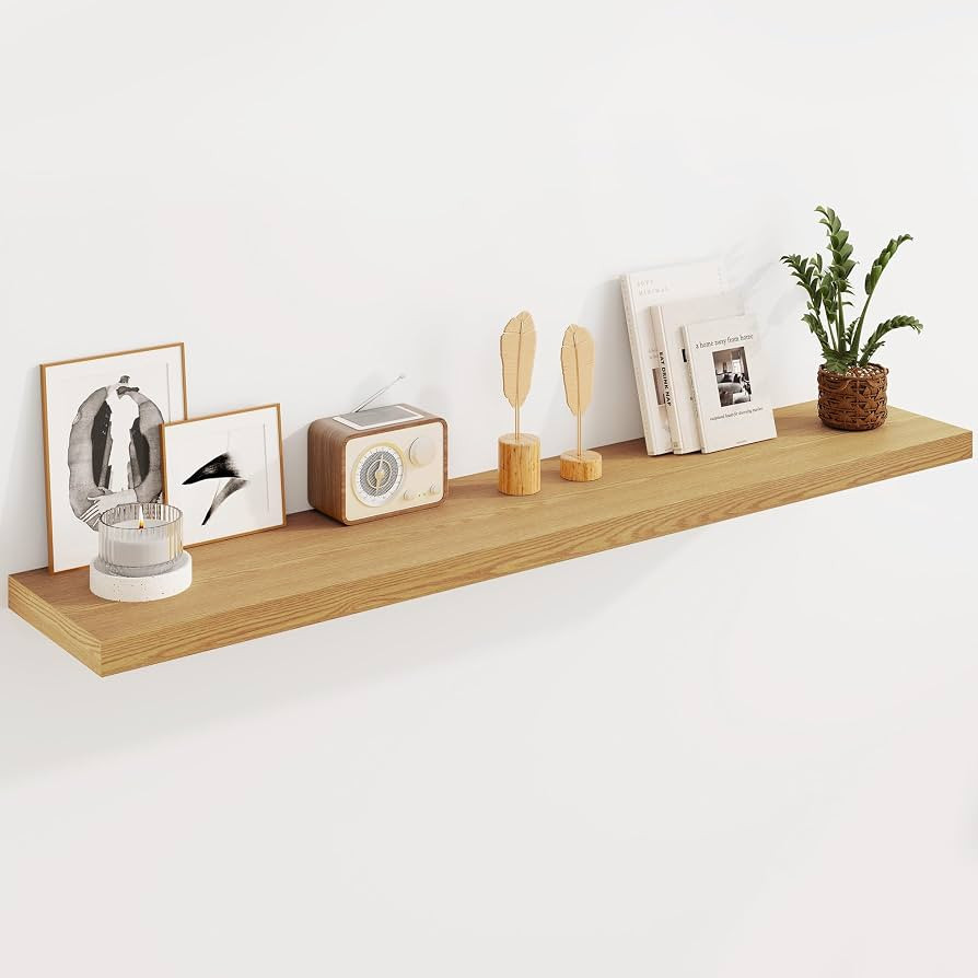 Fun Memories Floating Shelves 55 Inch Long, 8 Deep Floating Shelves for Wall, Large 55 x 8 Displa... | Amazon (US)