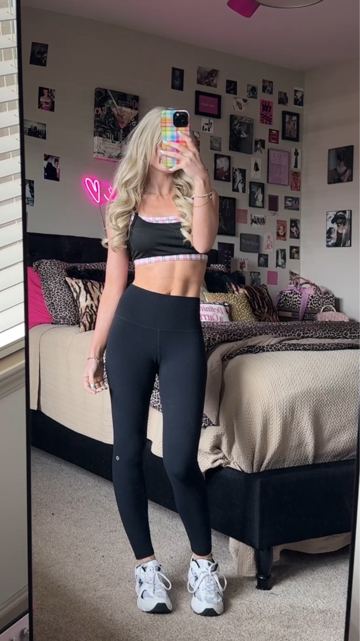 Shoes here: https://go.shopmy.us/p-53308584 

Obsessed with this pink plaid sports bra + my fav leggings (so much better than the aligns!)

#LTKootd #LTKSaleAlert #LTKActive