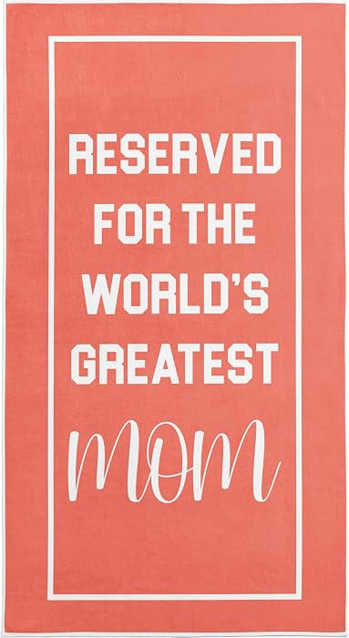 Ethisa Mom Beach Towel for Best Woman Ever - Travel Friendly Summer Essential for New Mothers - U... | Amazon (US)
