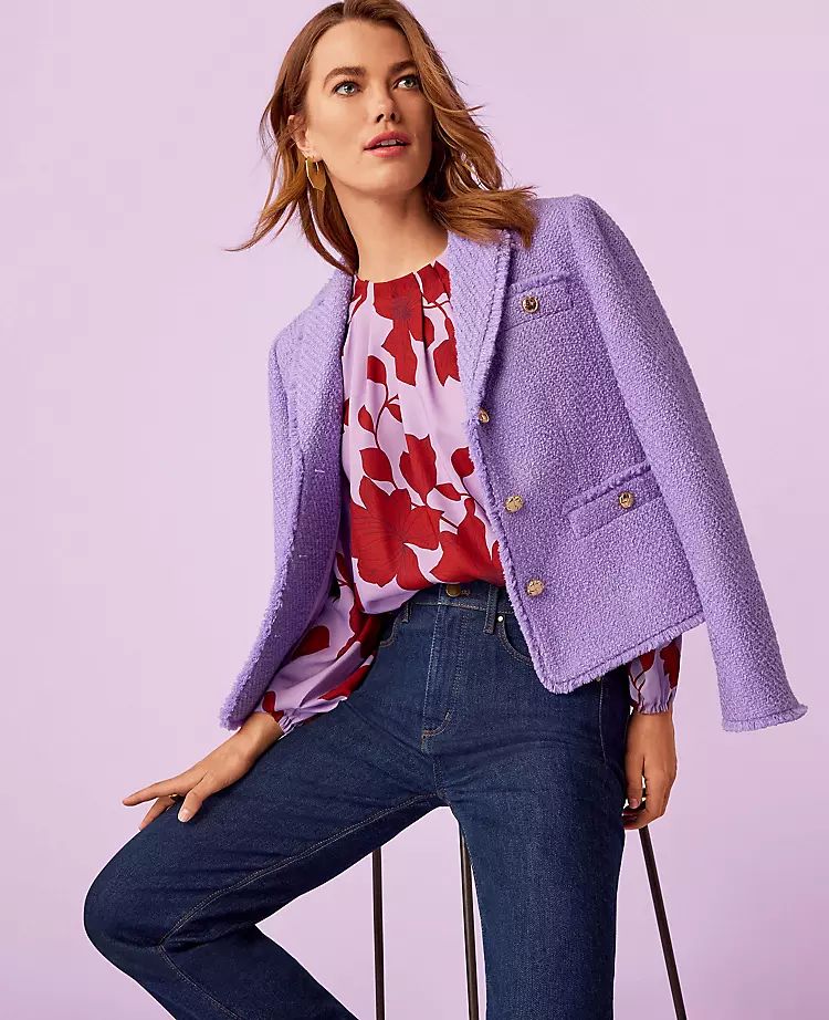Cropped Tweed Jacket | Ann Taylor (US)
