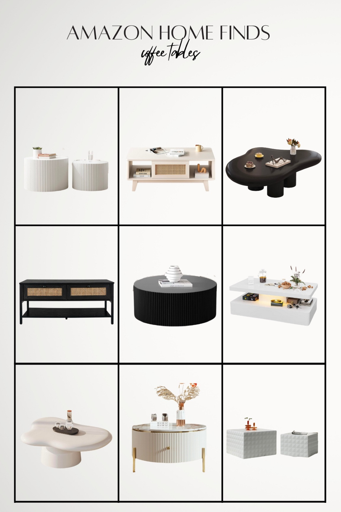 Chic coffee tables from Amazon! 

#LTKstyletip #LTKhome