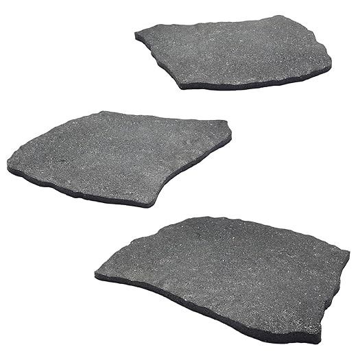 3 Pack Rubber Stepping Stones Outdoor Garden Rubber Pavers Pathway Walkway Paving Stones | Amazon (US)