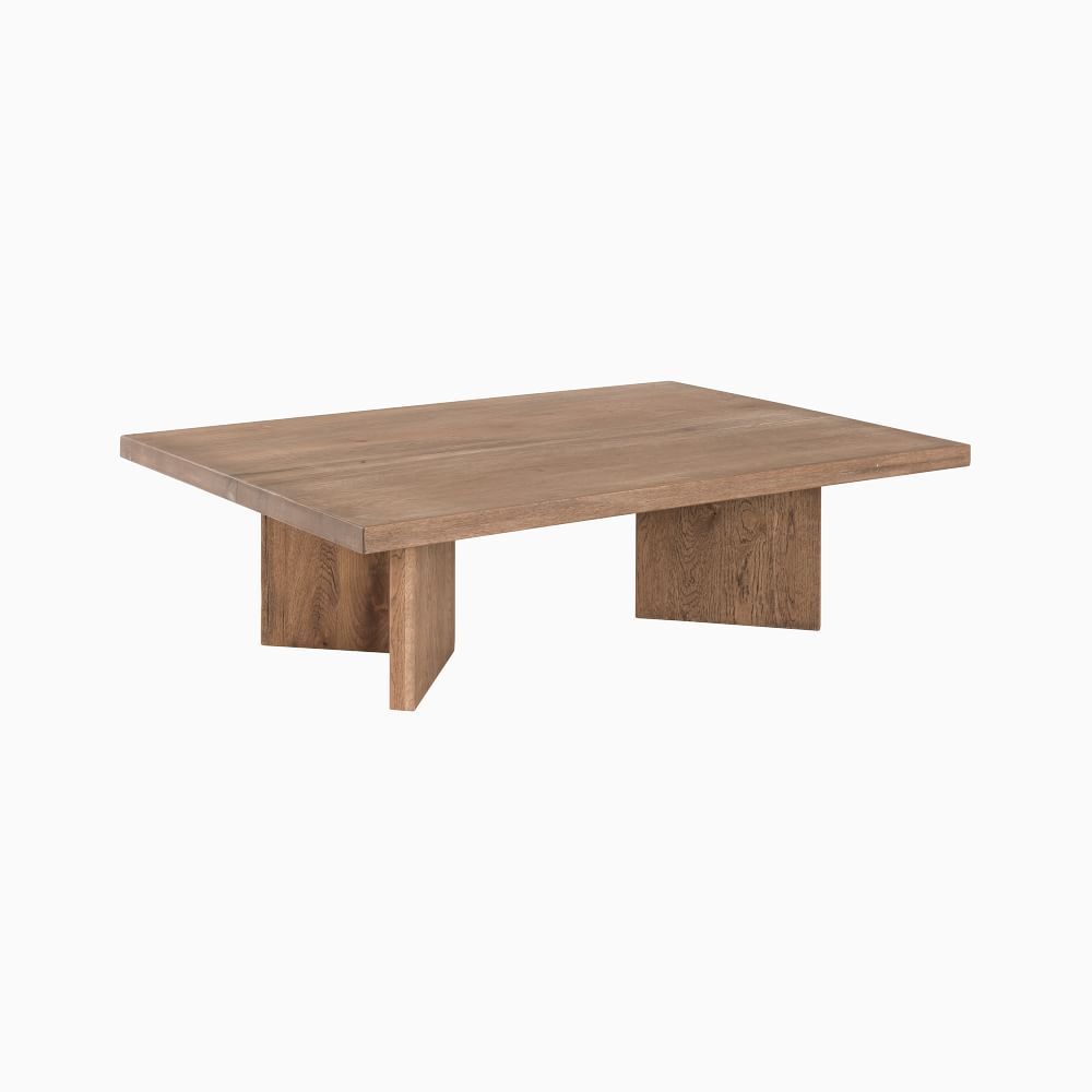 Devon Collection Rustic Oak Rectangle Coffee Table | West Elm (US)