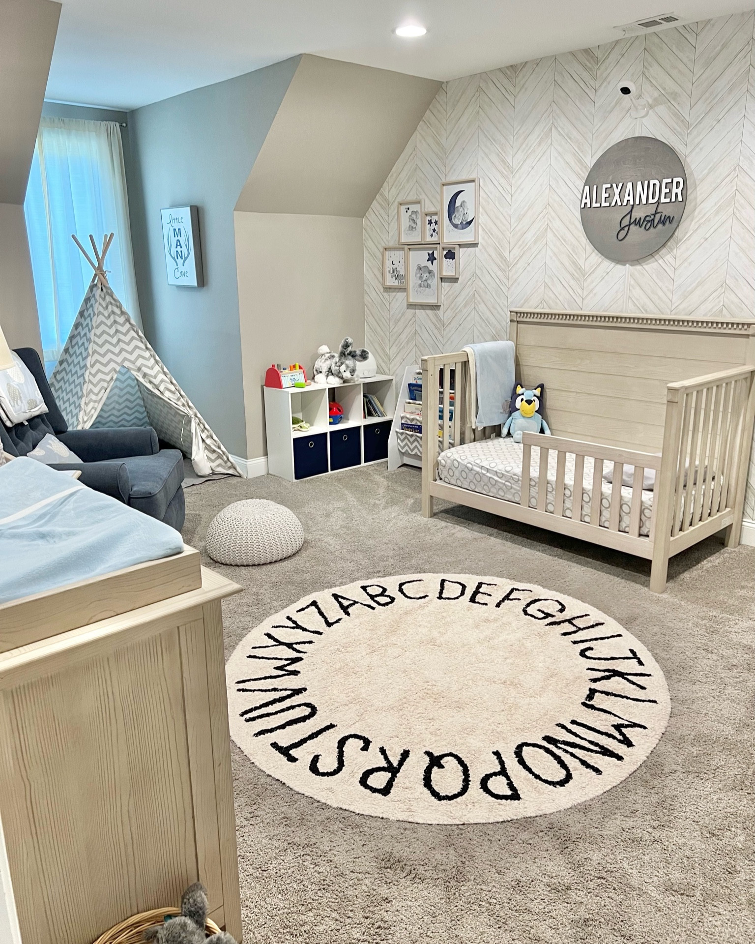 Baby Boy Nursery/Toddler Boy Bedroom!

Baby boy name sign, baby boy nursery, baby boy nursery rug, nursery rug, abc rug, baby boy wall art, baby boy rocker, nursery furniture, pottery barn baby, toddler play tent, toddler tee pee, toddler bookshelf, toddler room ideas, baby boy nursery ideas, aesthetic nursery  

#ltkkids #nurseryideas #boynursery #toddlerboyroom

Follow my shop @heather_gal on the @shop.LTK app to shop this post and get my exclusive app-only content!

#liketkit #LTKbaby #LTKbump #LTKfamily
@shop.ltk
https://liketk.it/4knKB