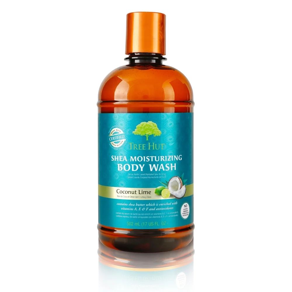 Tree Hut Shea Moisturizing Body Wash Coconut Lime, 17oz, Ultra Hydrating Body Wash for Nourishing... | Walmart (US)