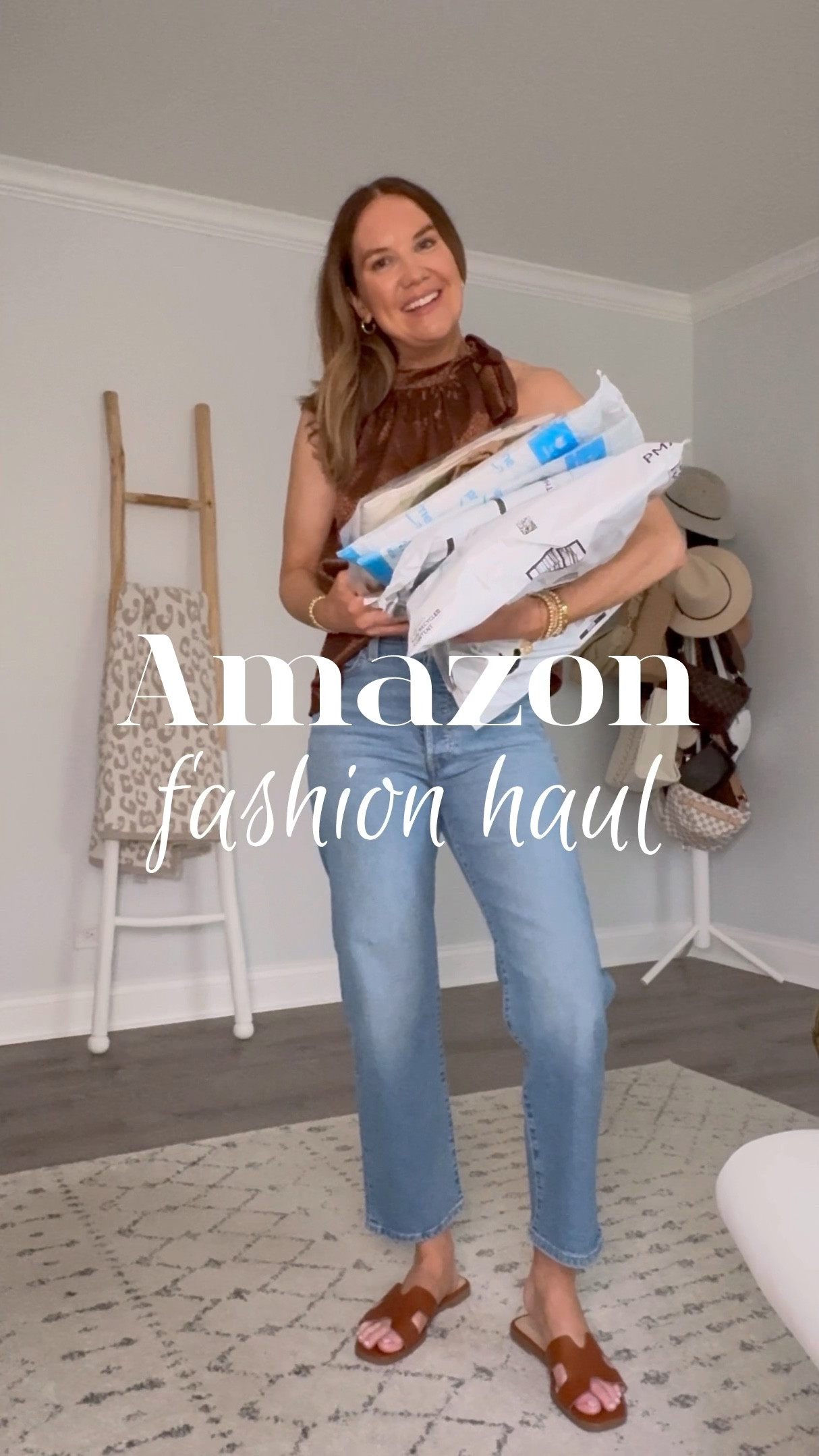 For reference, I’m 5’7” and about 135lbs.
Satin halter medium 
Waffle sweater medium 
Ribbed tee medium
Pull on pants medium 
Linen cargo pants medium 
Graphic tee large 
Satin midi skirt medium (need a small)
Bralettes medium 

Amazon unboxing, Amazon haul, Amazon try on, Amazon fashion 2024, Amazon influencer, over 40 fashion, what I ordered, how to style, vacation outfit, date night outfit, girls night outfit 


#LTKSummerSales #LTKVideo #LTKOver40