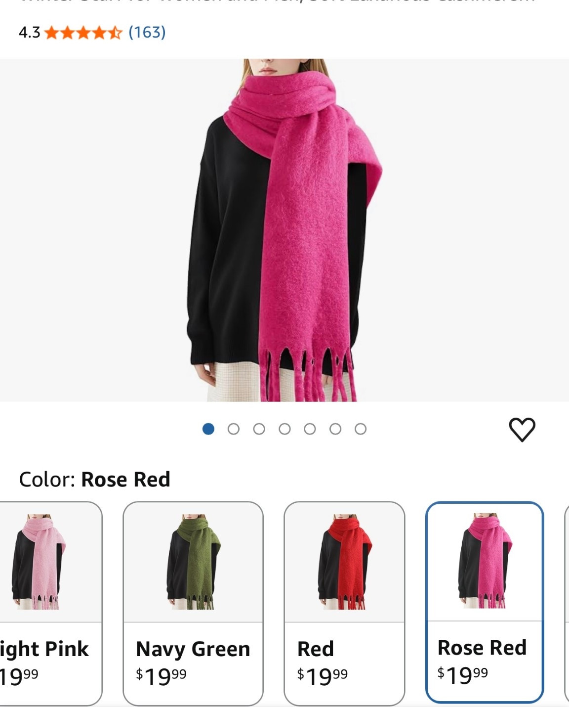 Large winter scarf!

#LTKSeasonal #LTKGiftGuide #LTKootd