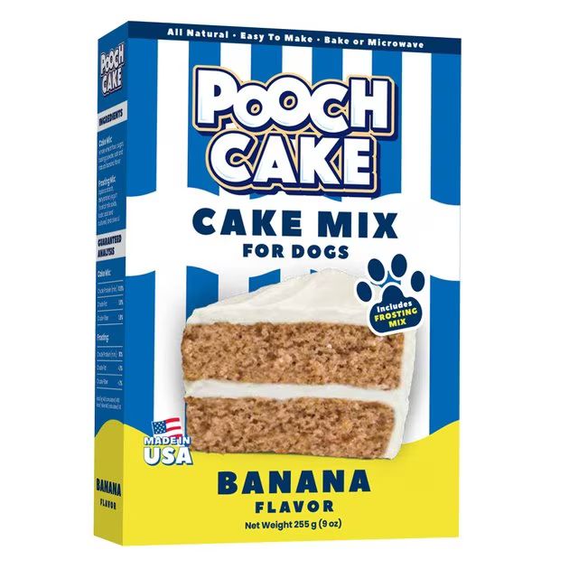 Pooch Cake Banana Cake Mix & Frosting Dog Treat, 9-oz box | Chewy.com