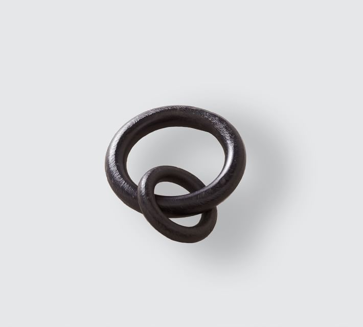 Cast Iron Black Curtain Round Rings | Pottery Barn (US)
