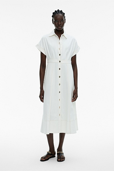 Denim Dolman Midi Dress | Witchery (AU)