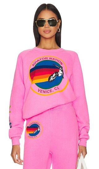 Crew Sweatshirt in Neon Pink | Revolve Clothing (Global)