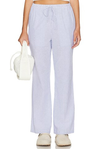 SNDYS x REVOLVE Sera Pant in Blue & White from Revolve.com | Revolve Clothing (Global)