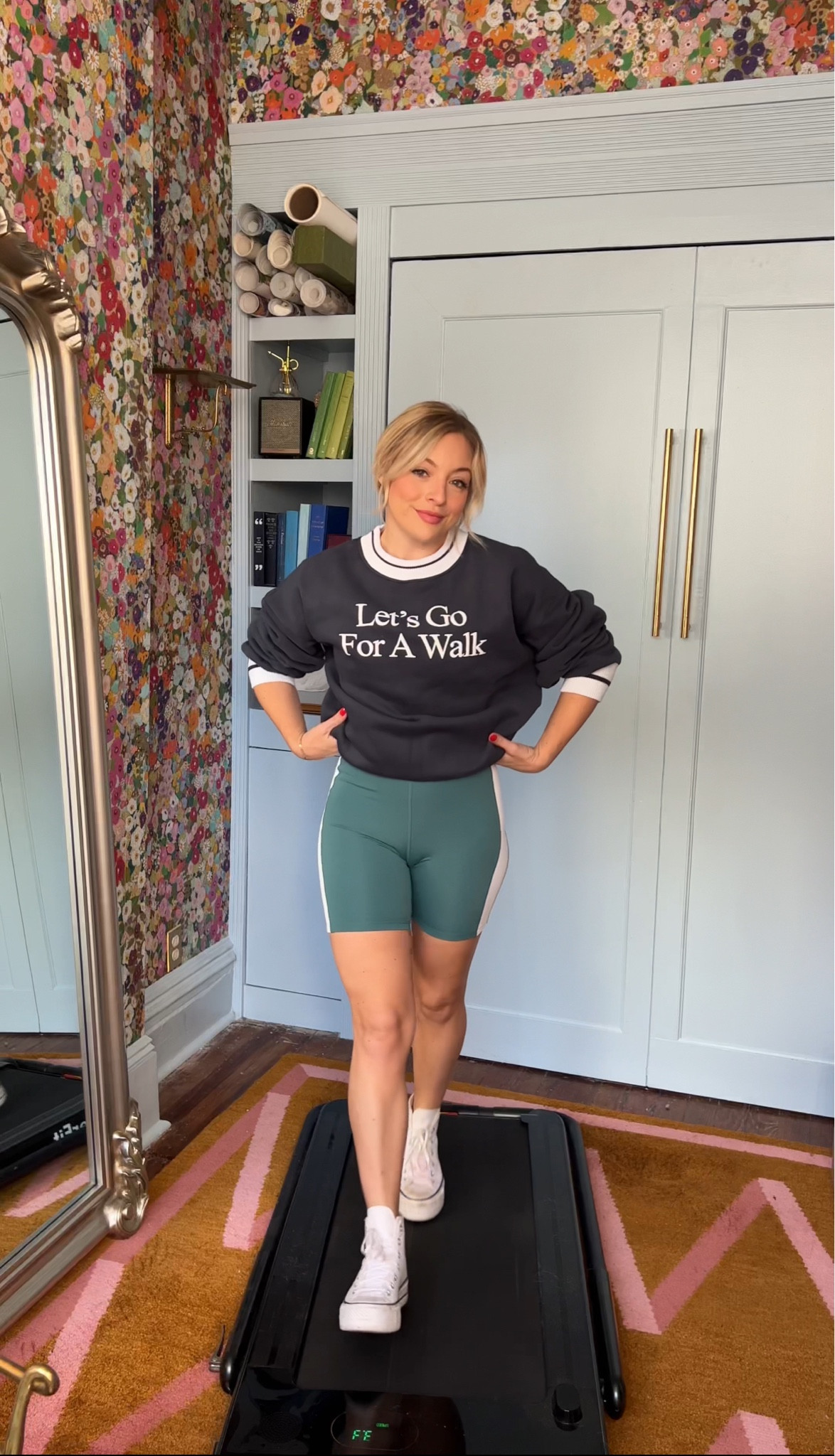 Walking pad outfits YLLW the label onesie bodysuit and let’s go for a walk sweatshirt (runs oversized) wearing size small TTS

#LTKfitness #LTKfindsunder100 #LTKfindsunder50