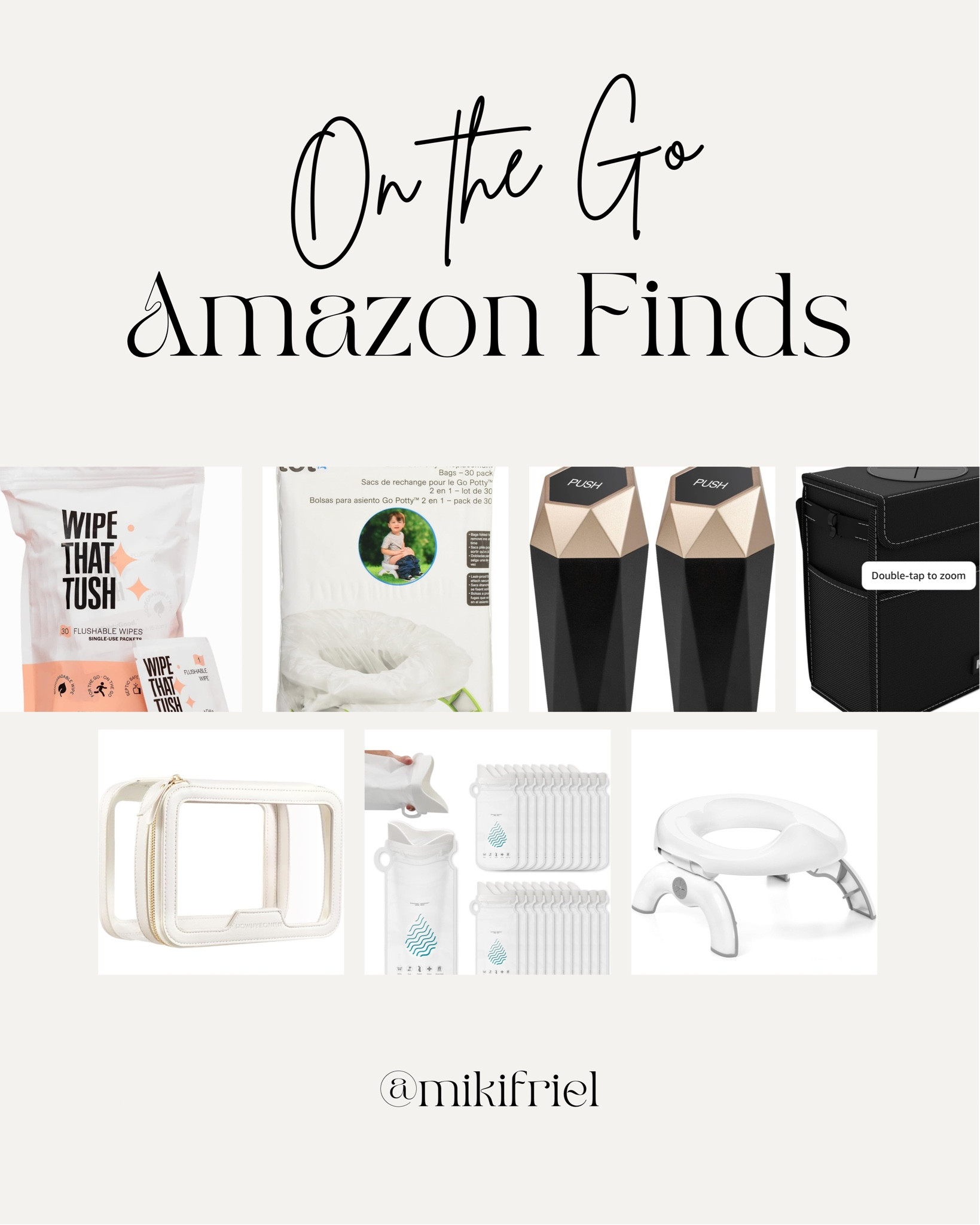 Say goodbye to messy mishaps on the go! From portable trash cans to convenient potty seats and disposable bags, these will have you covered for hassle-free adventures with the little ones. Pack smart, stay clean, and enjoy every moment! 

#OnTheGoEssentials #TravelWithKids #ParentingHacks #ConvenienceIsKey #MessFree #FamilyTravel #PortableSolutions #MomLife #DadLife #TravelMustHaves #amazonfinds #amazonprime #amazonfindsunder20 

  Travel Essentials
	Packing List
	Travel Gear
	Must-Have Items
	Adventure Ready
	Explore With Me
	Wanderlust
	Travel Smart
	On The Go
	Travel Tips
	Essential Items
	Pack Light
	Travel Hacks
	Vacation Essentials
	Explore More

#LTKfamily #LTKtravel #LTKfindsunder50