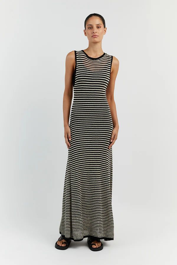 NATE BLACK SLEEVELESS MAXI DRESS | DISSH