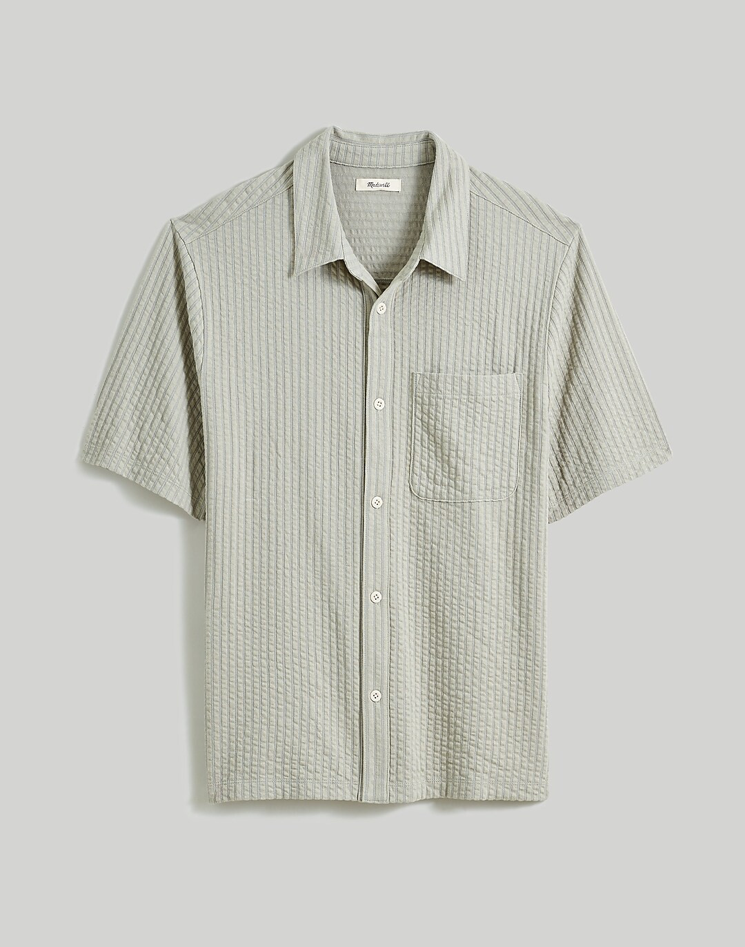 Easy Short-Sleeve Shirt in Wide Seersucker | Madewell