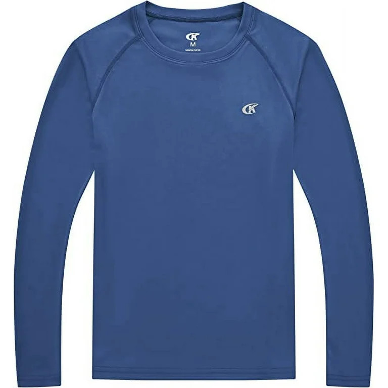 YuKaiChen Boy's Rash Guard Swim Shirt Long Sleeve UPF 50+ Sun Protection Hiking Shirts Youth Quic... | Walmart (US)