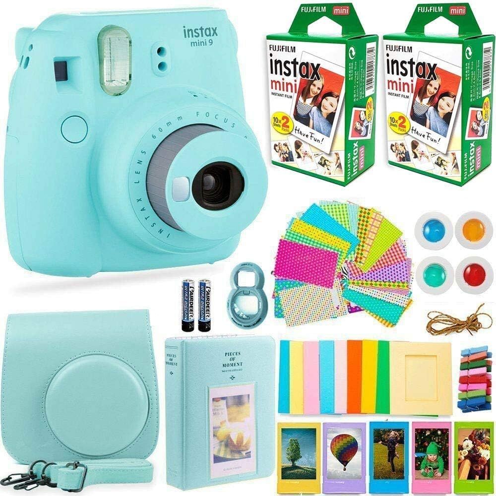 FujiFilm Instax Mini 9 Instant Camera + Fuji Instax Film (40 Sheets) + DEALS NUMBER ONE Accessori... | Amazon (US)