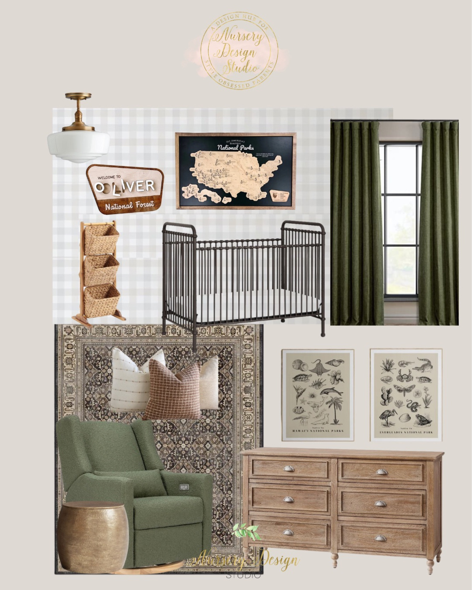 Outdoor inspired nursery, black rug, black crib 

#LTKbaby #LTKhome #LTKsalealert