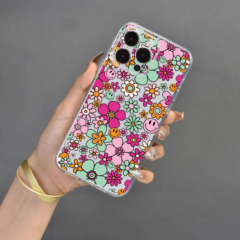Small Broken Flowers  Pattern Liquid Silicone Mobile Phone Case Thick Full-Body Protection Shockp... | Temu Affiliate Program