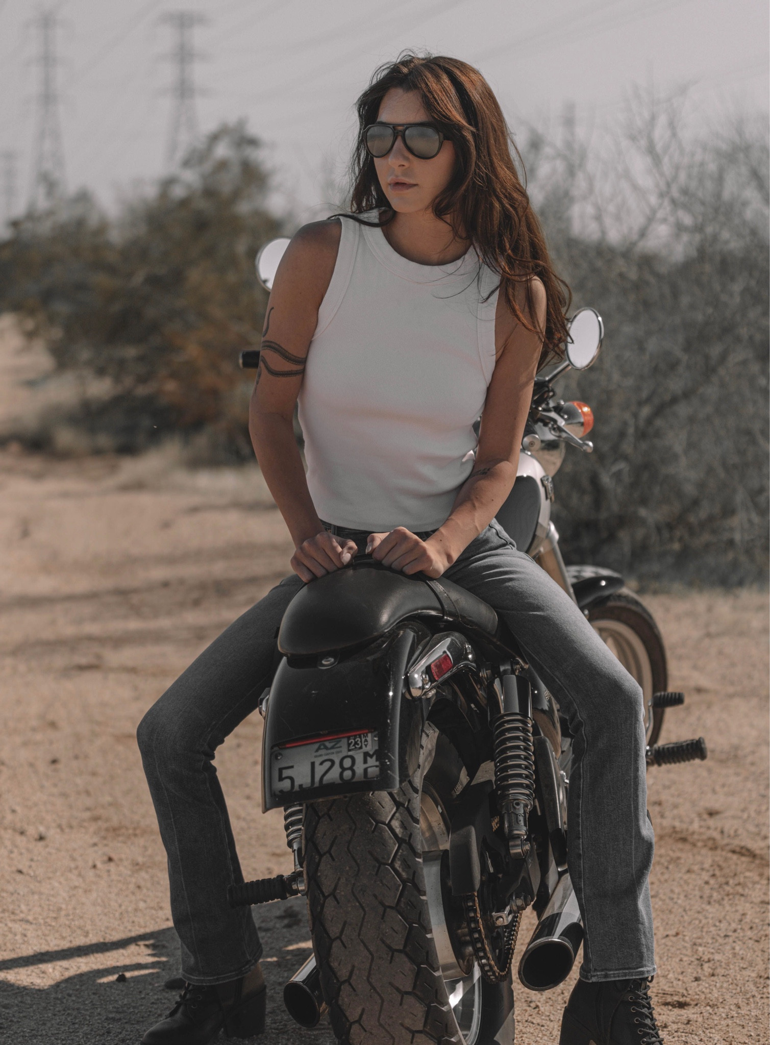 The best baby bootcut jeans + white tank duo to exist. 

🏷️ mother denim skinny flare jeans neuw sustainable eco-friendly conscious moto style vintage motorcycle edgy basics off duty

#LTKunder50 #LTKstyletip #LTKunder100