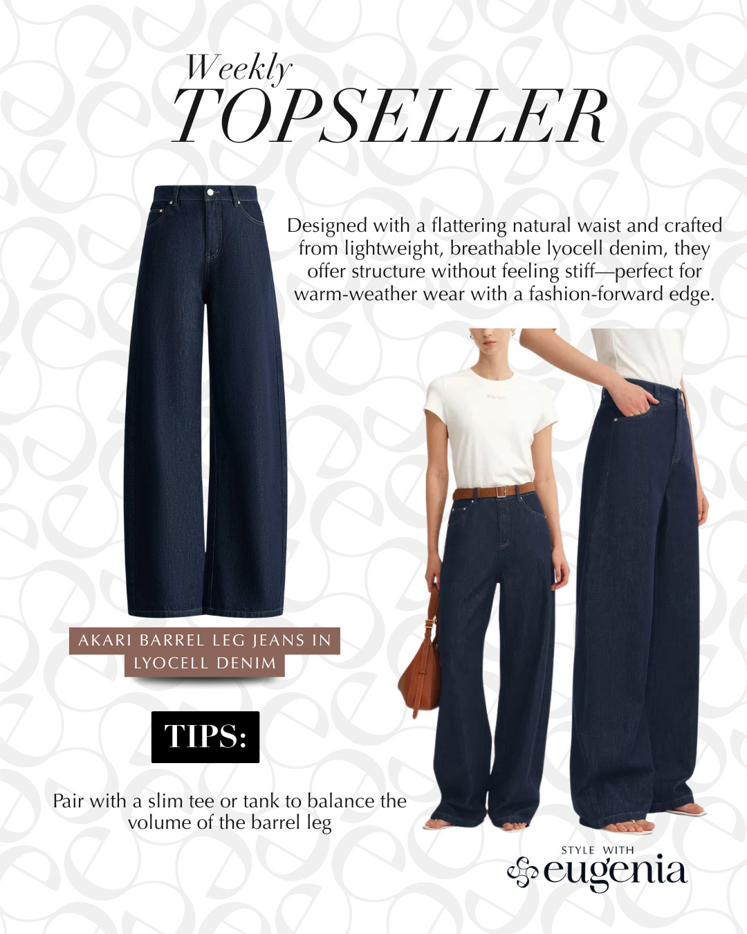 Top seller this week—and no surprise why. The flattering natural waist, modern barrel leg, and breathable lyocell denim make these an easy standout. Structured but soft, polished but effortless. This is the denim everyone’s reaching for right now. 

 #LTKGiftGuide #LTKHoliday