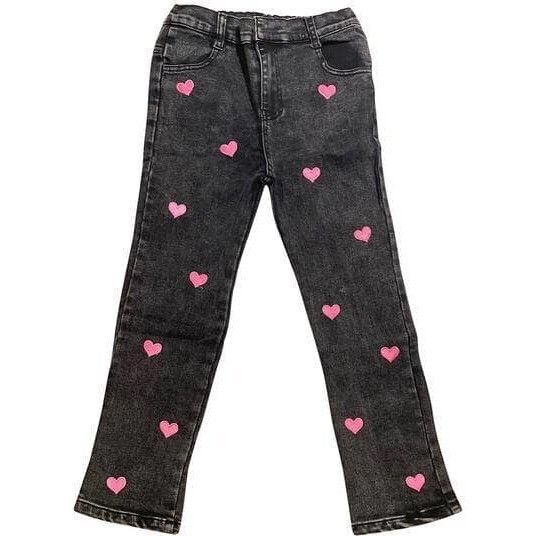 Candy Heart Jeans, Black | Maisonette