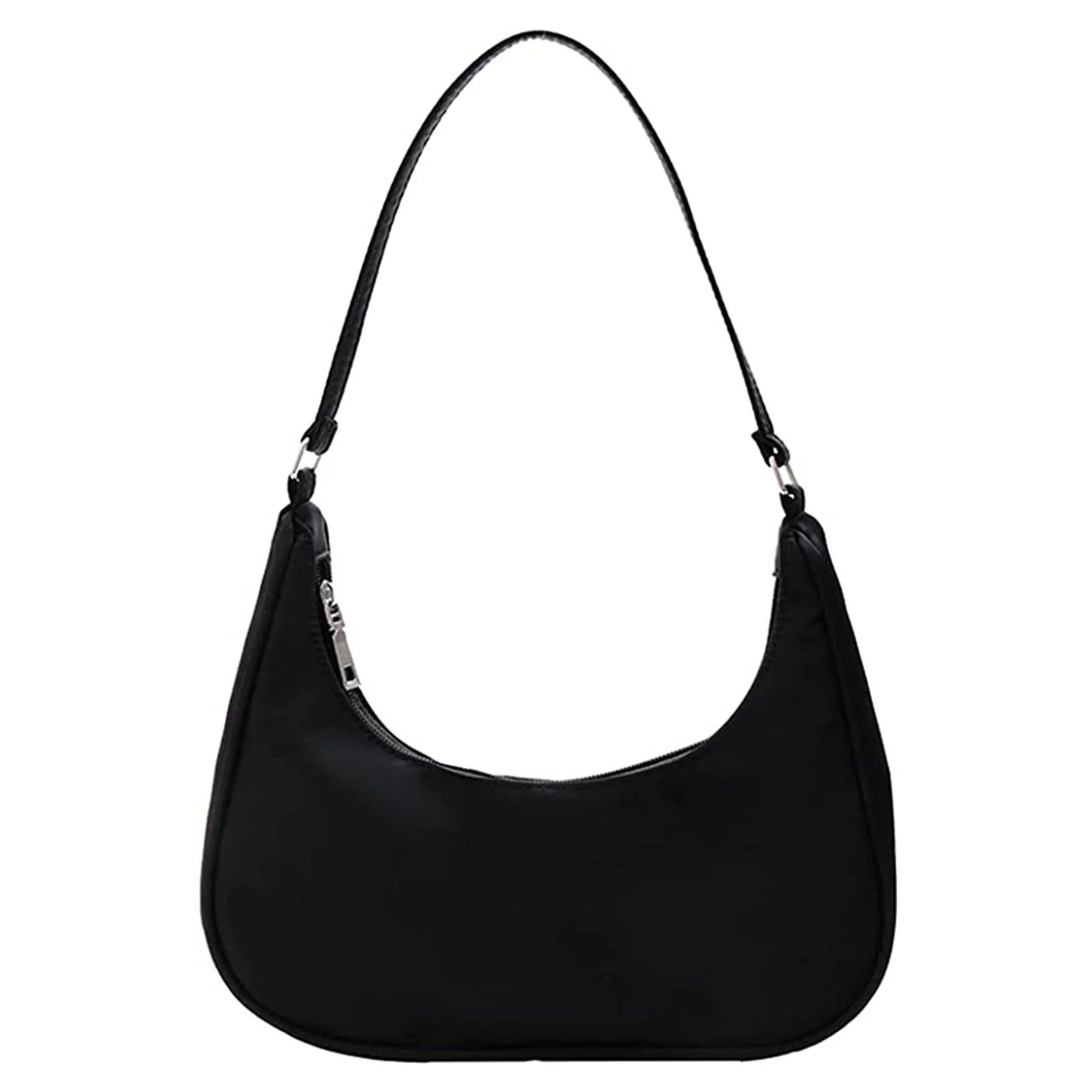 TINYSOME Cute Hobo Tote Handbag Purse for Women Small Nylon Shoulder Bag Mini Clutch Purse with Z... | Walmart (US)