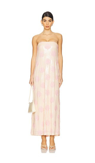 Lizzy Midi Dress in Shell Sequins | Revolve Clothing (Global)