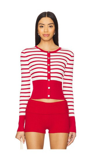 ALL THE WAYS Kerra Cardigan in Red. - size L | Revolve Clothing (Global)